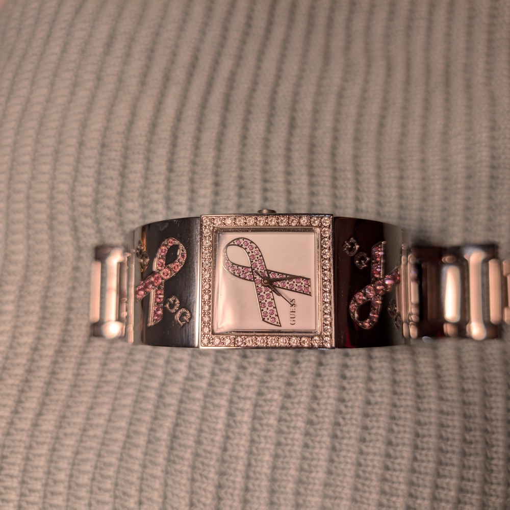 Quick Sale! GUESS Pink Ribbon Awareness Watch - Picture 5 of 7